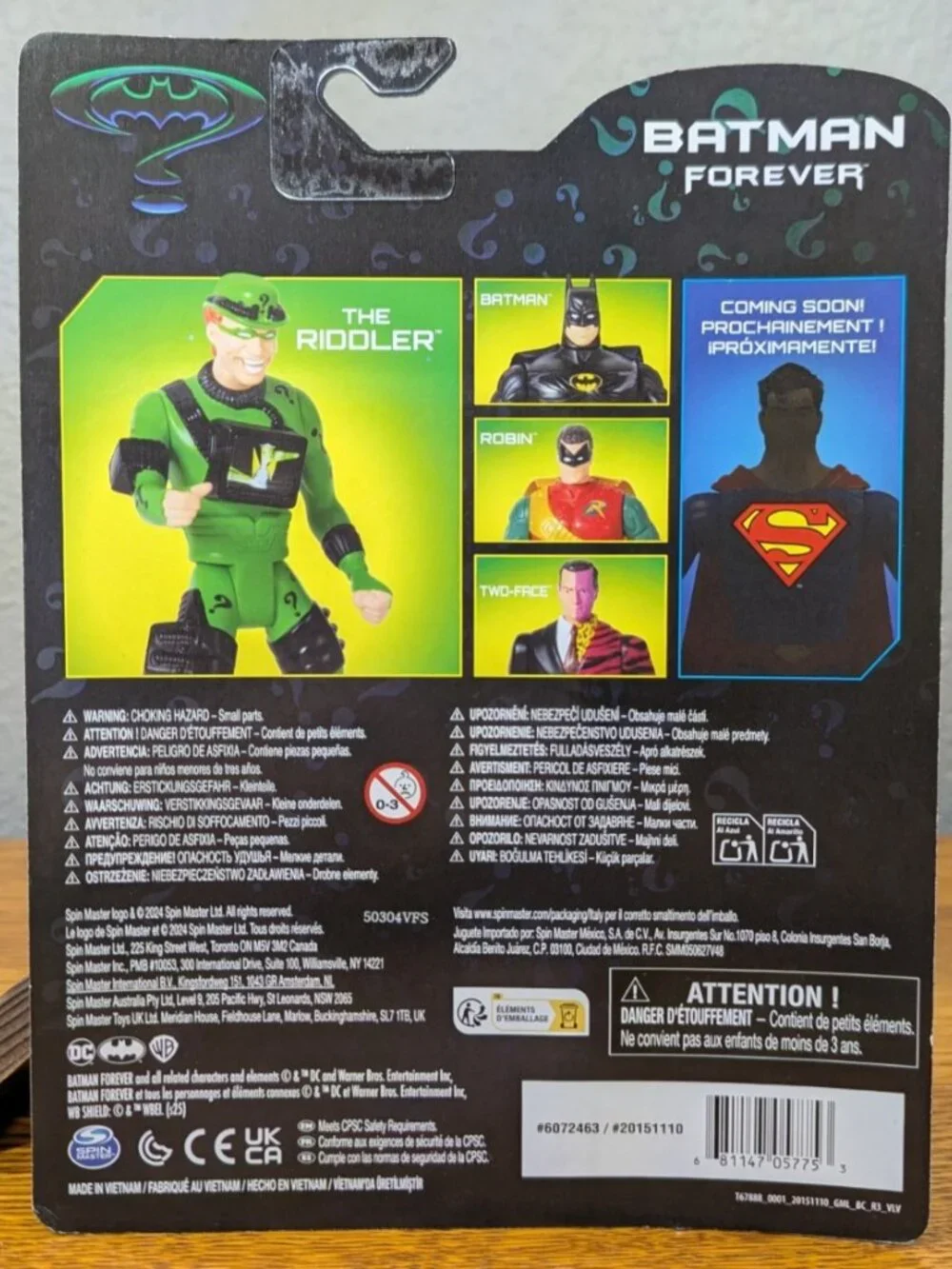 Batman Forever DC Retro Collection Figures '24 Batman Robin Riddler Two Face